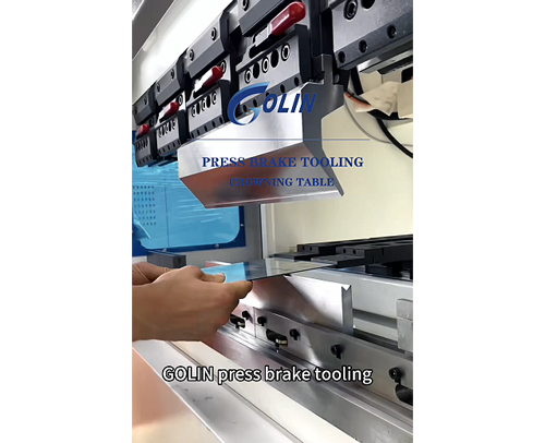 GOLIN Gooseneck Upper Tool Paired with a Single-V Lower Die